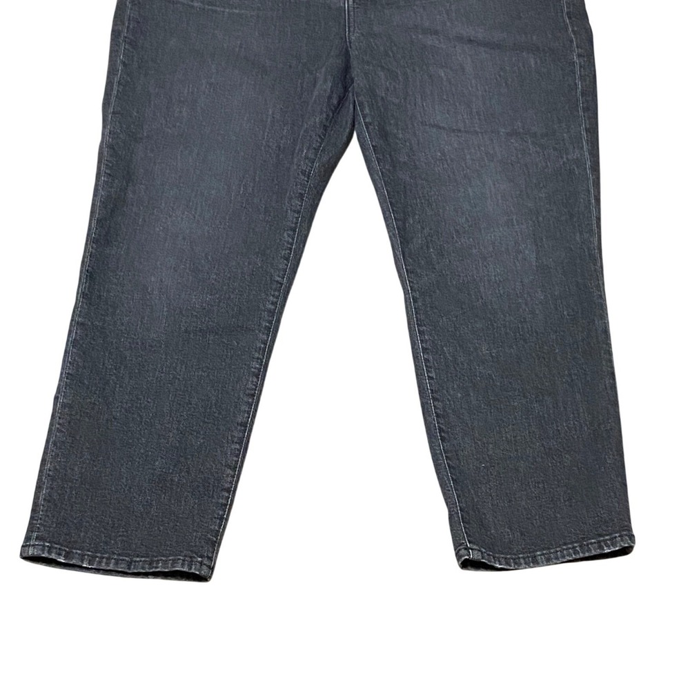 Madewell Perfect Vintage Crop Jeans High Rise Black Wash Denim Size 31P - Picture 9 of 11